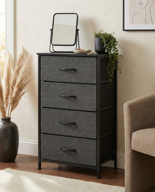 4 DRAWER METAL FRAME CABINET