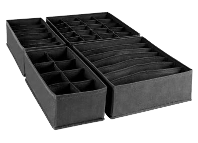 4-Piece Drawer Organizer Set