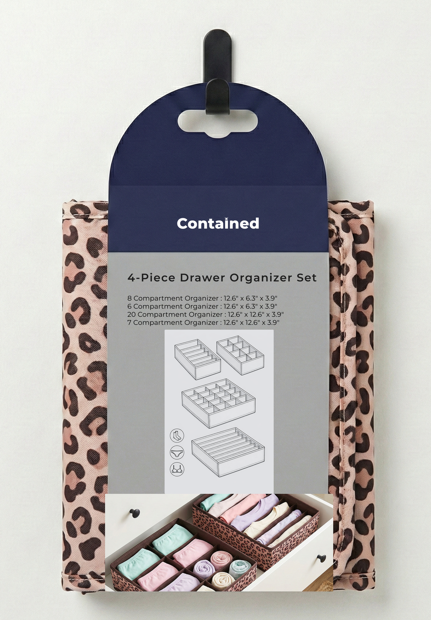 4-Piece Drawer Organizer Set
