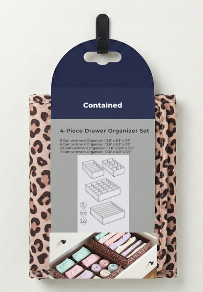 4-Piece Drawer Organizer Set