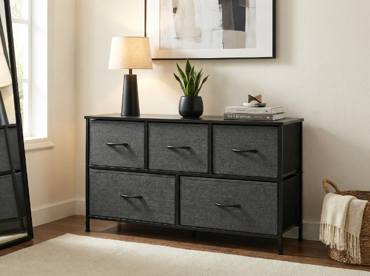 5 DRAWER METAL FRAME CABINET