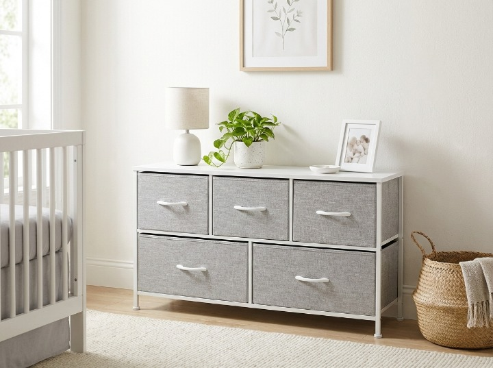 5 DRAWER METAL FRAME CABINET