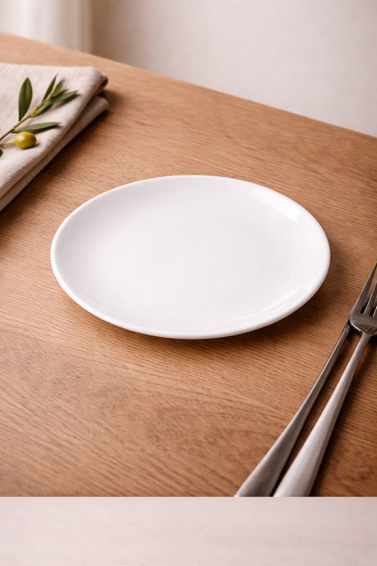 PALM LANE PORCELAIN ROOMLESS BORDER 7IN SALAD PLATE