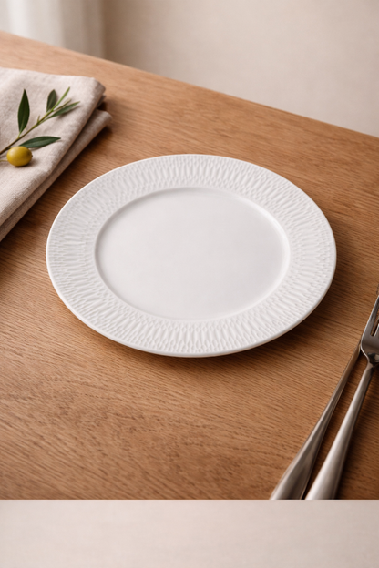 PALM LANE PORCELAIN TEXTURE BORDER 8.75IN SIDE PLATE