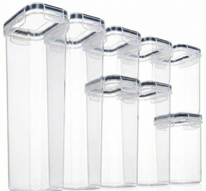8-PIECE FASTEN TOP FOOD CONTAINER  SET
