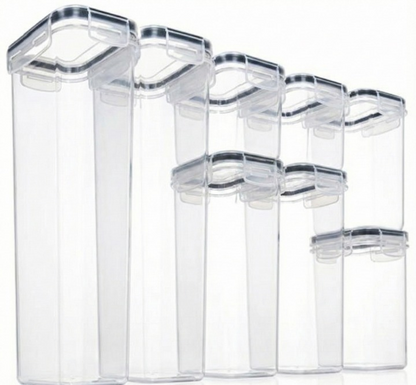 8-PIECE FASTEN TOP FOOD CONTAINER  SET