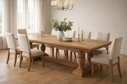 8 SEATER ENGLISH TRESTLE TABLE - 8FT X 3.5FT