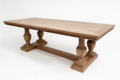 8 SEATER ENGLISH TRESTLE TABLE - 8FT X 3.5FT
