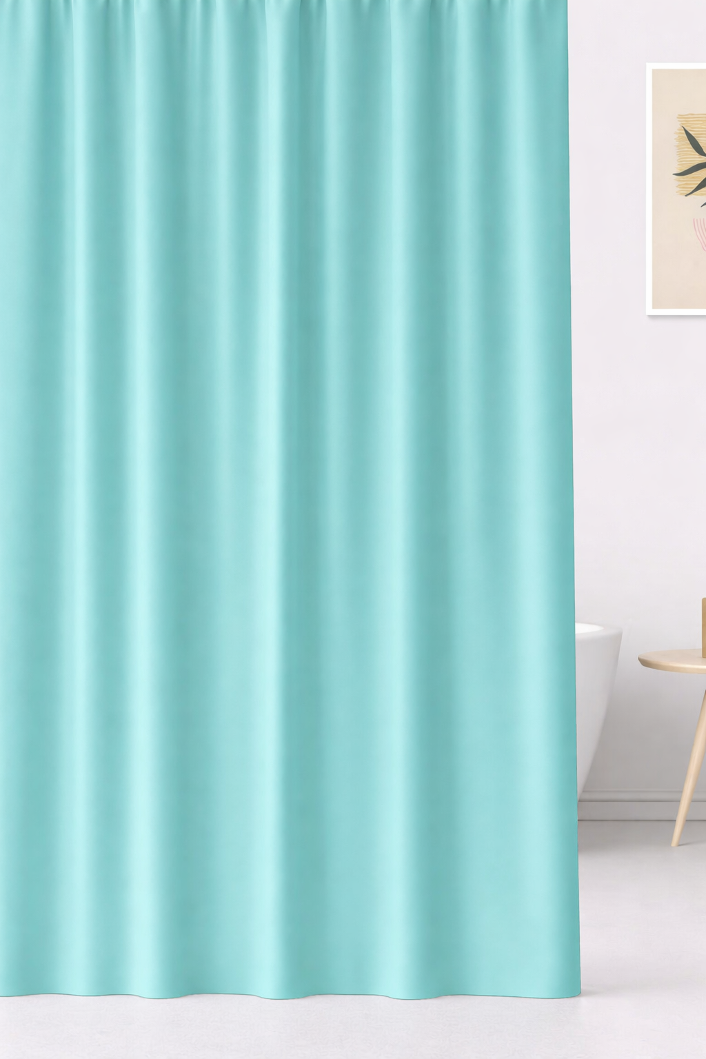 SOLID WATERPROOF EMBOSSED SHOWER CURTAIN