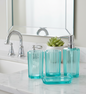 Acrylic 4pc Bathroom Tumbler Set