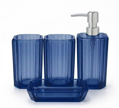 Acrylic 4pc Bathroom Tumbler Set