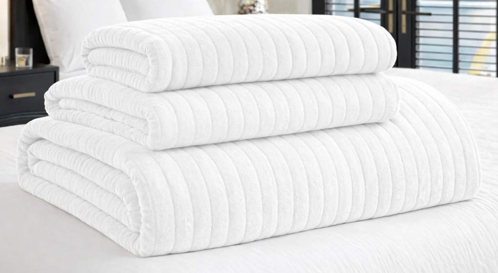 Aleda Textured Velveteen 4-pc Quilt Set