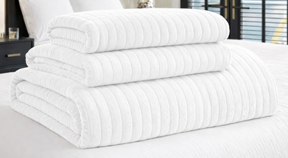 Aleda Textured Velveteen 4-pc Quilt Set