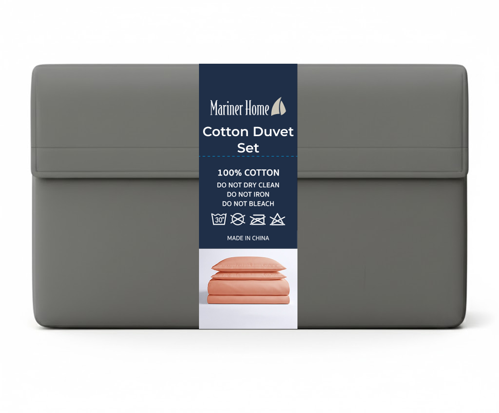 T300 Solid Cotton Duvet Set