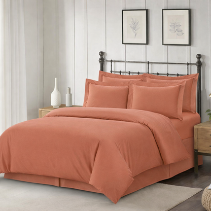 T300 Solid Cotton Duvet Set