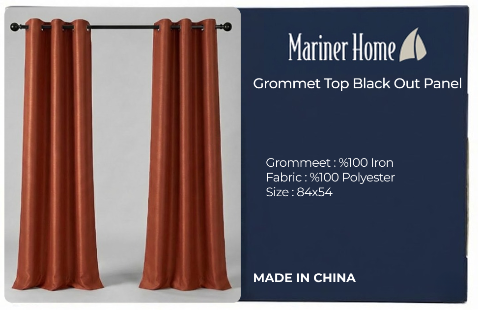 Gromet Top Black Out Panel