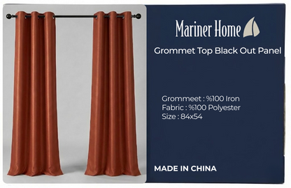 Gromet Top Black Out Panel