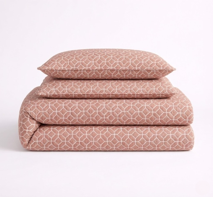 Matelass Quilt Set Ð Geometric Pattern