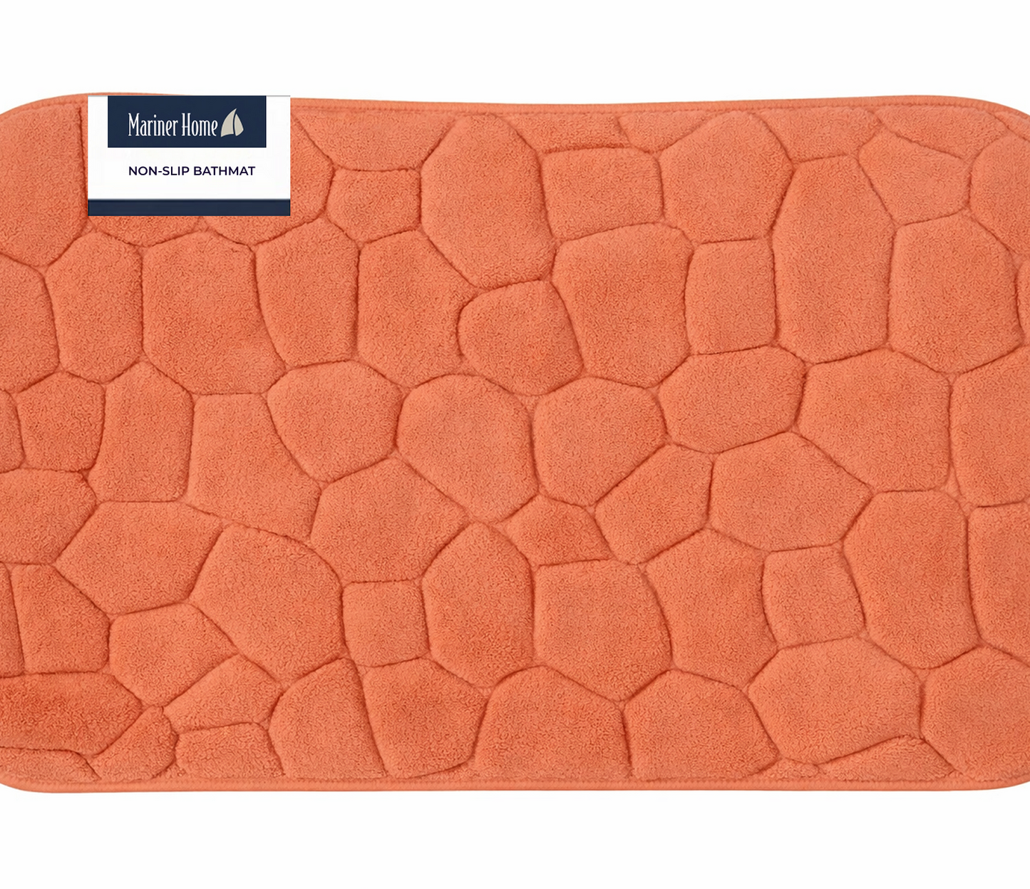 Tumbled Pebbles Plush Non Slip Bathmat