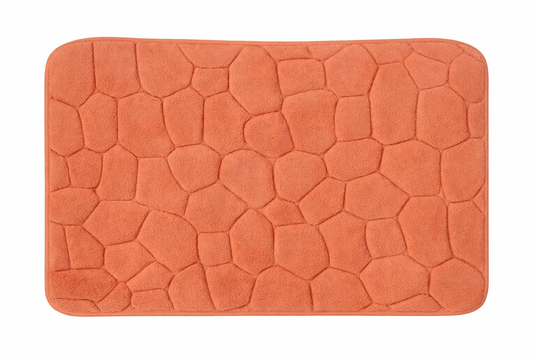 Tumbled Pebbles Plush Non Slip Bathmat