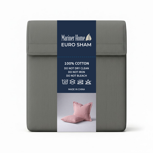 Velvet Channel Stitched 26x26 Euro Sham