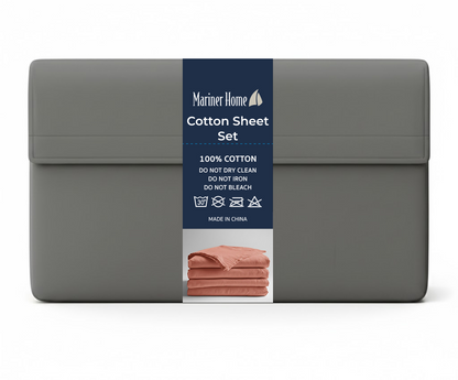 T300 Solid Cotton Sheet Set