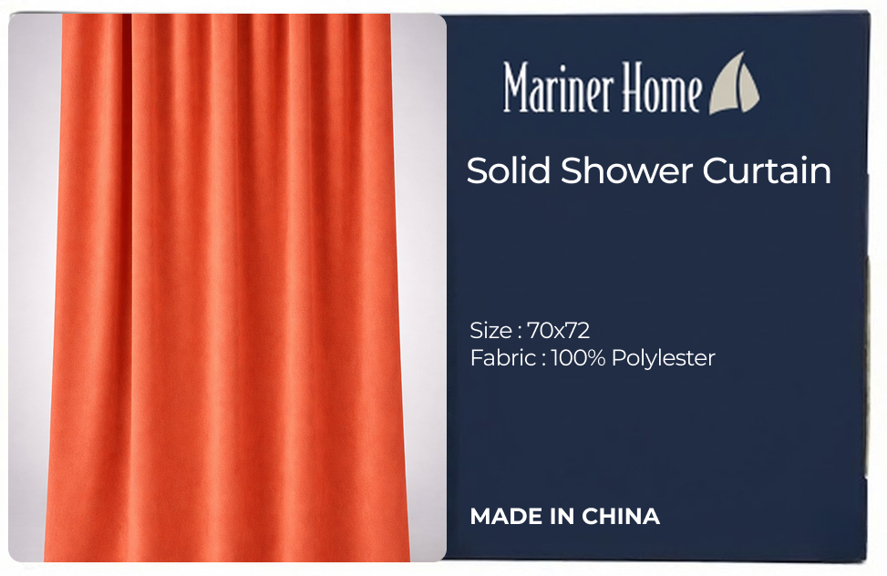 SOLID WATERPROOF EMBOSSED SHOWER CURTAIN