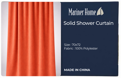 SOLID WATERPROOF EMBOSSED SHOWER CURTAIN