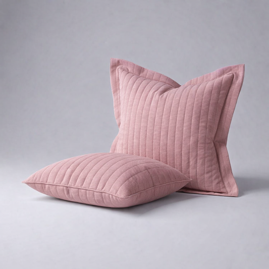 Velvet Channel-Stitched 26x26 Euro Sham