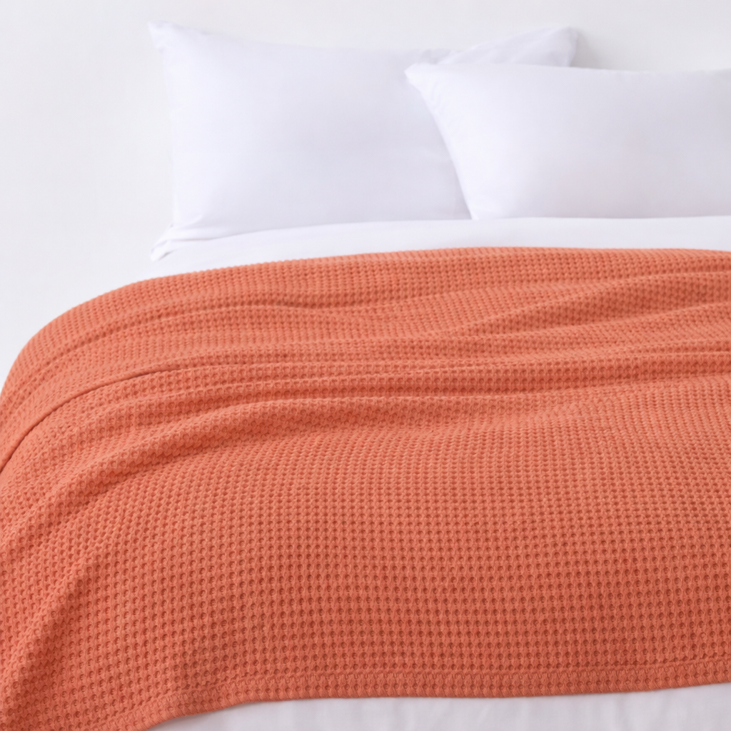 Waffle Cotton Blanket (90x90)