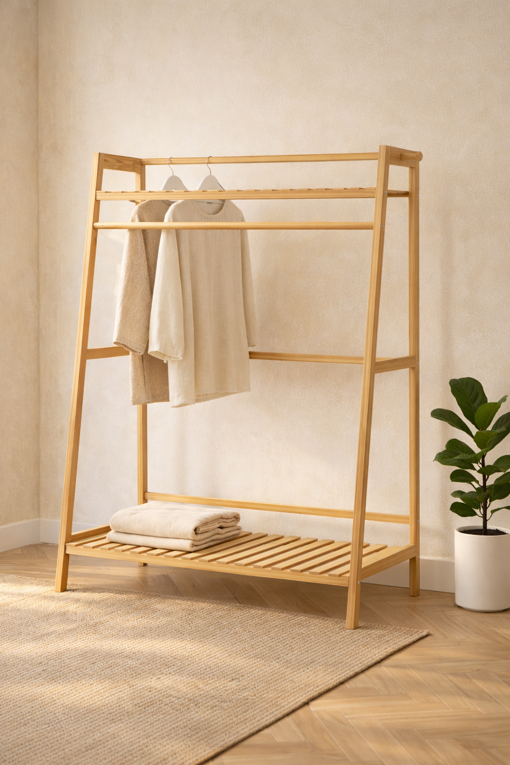BAMBOO GARMENT RACK