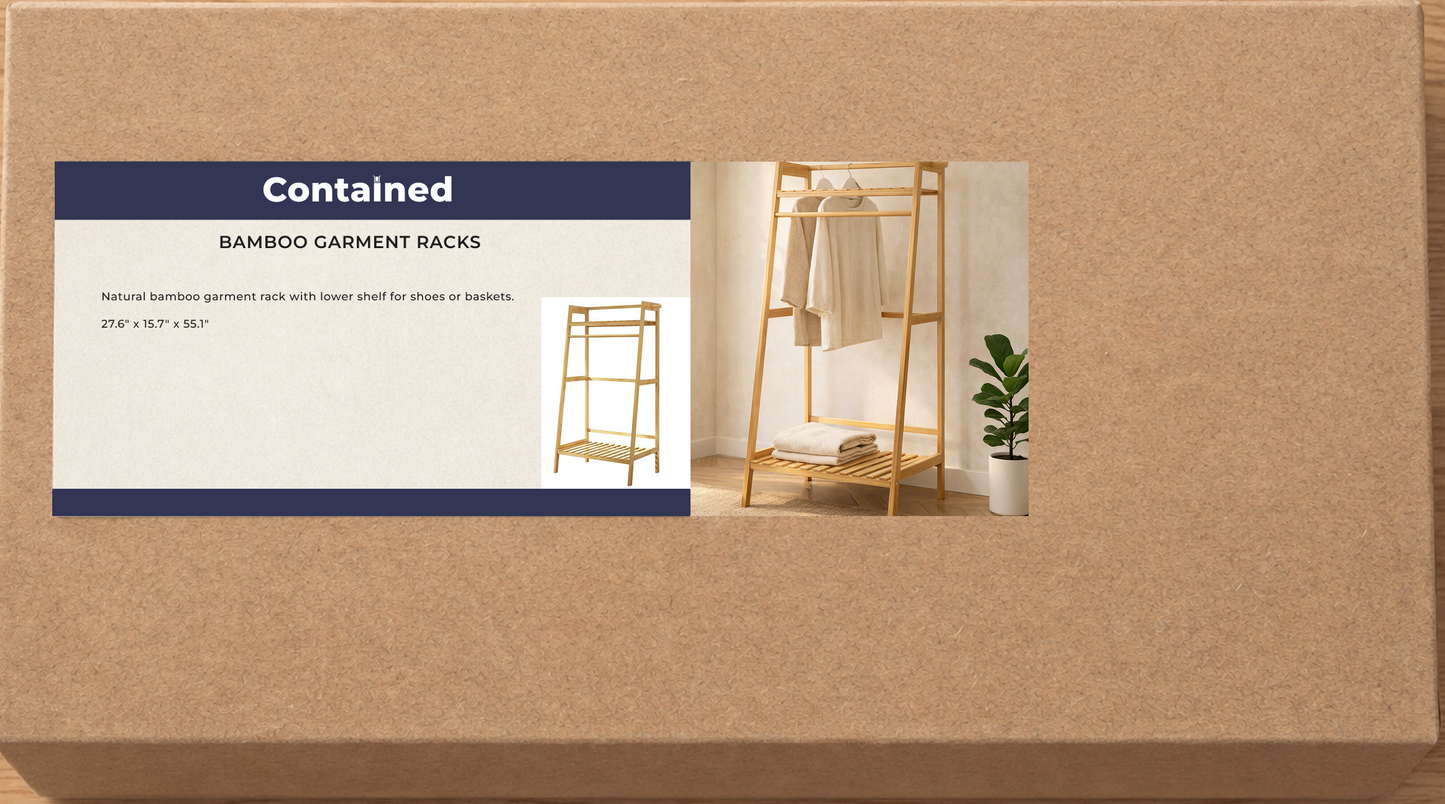 BAMBOO GARMENT RACK