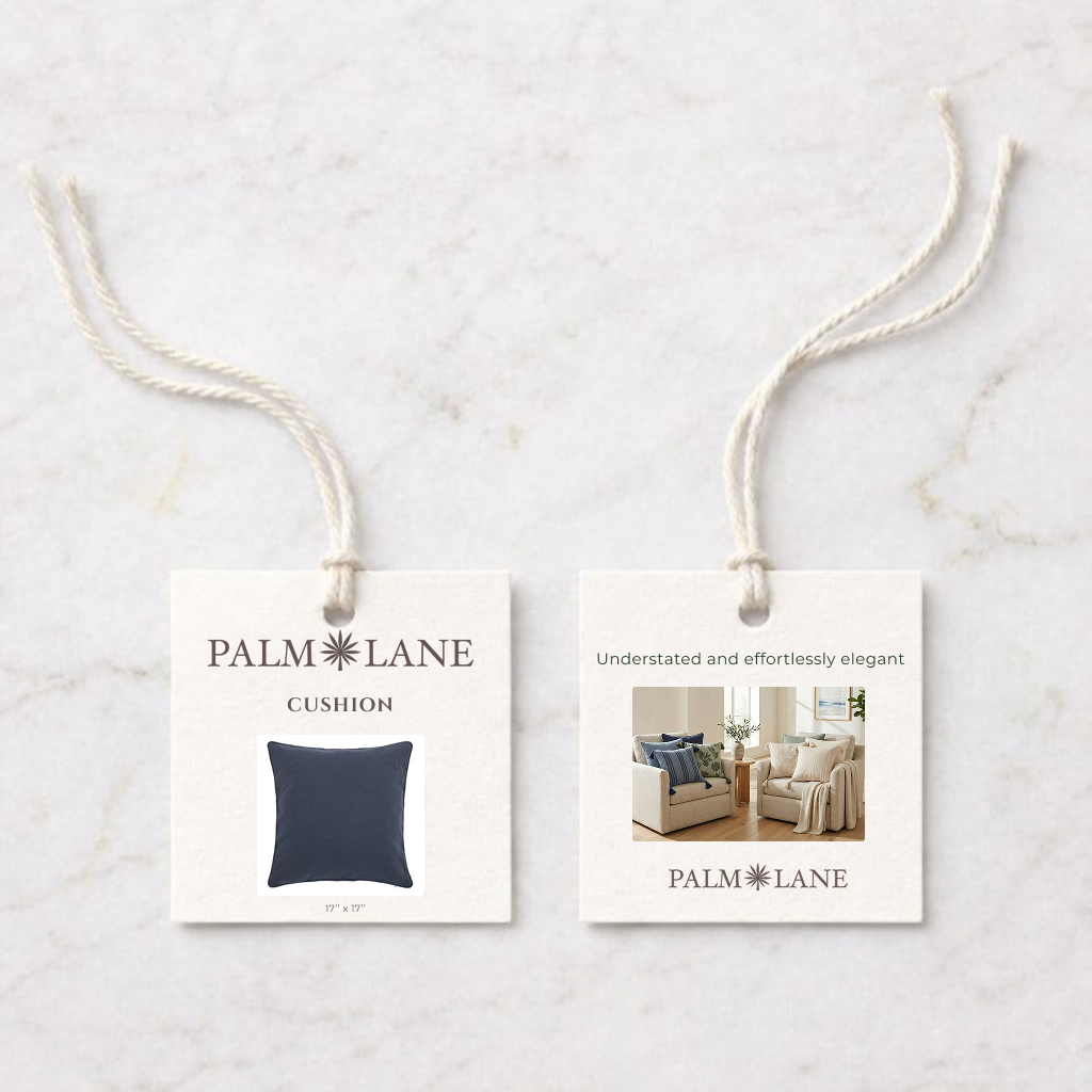 PALM LANE SOLID LINEN COTTON CUSHION