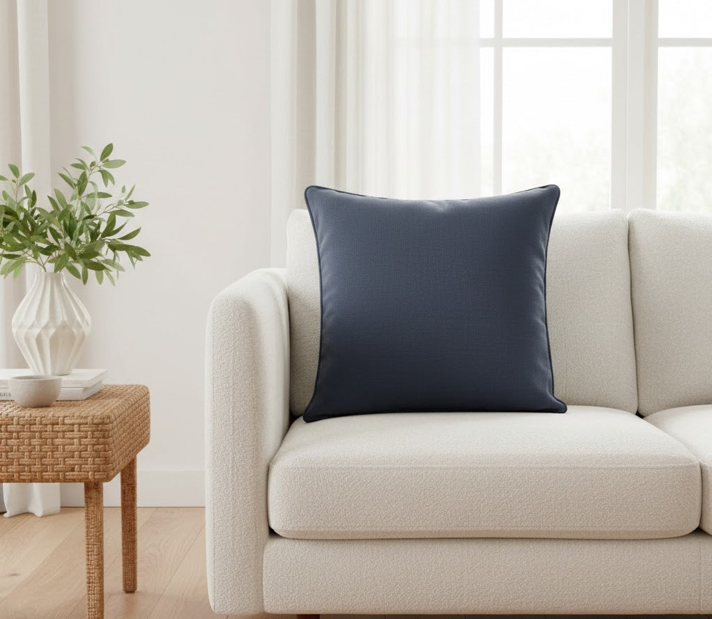 PALM LANE SOLID LINEN COTTON CUSHION
