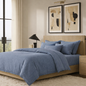 COTTON LINEN BLEND SLD DUVET SET