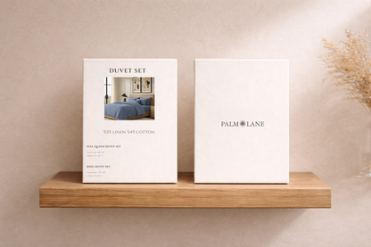 COTTON LINEN BLEND SLD DUVET SET