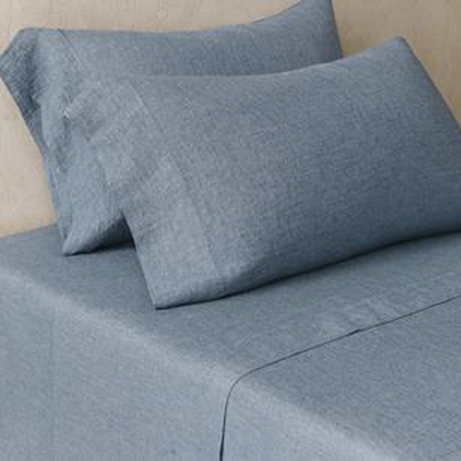 COTTON LINEN BLEND SLD DUVET SET