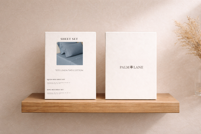 COTTON LINEN BLEND SLD SHEET SET