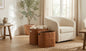 CANYON LEATHER STORAGE BASKET