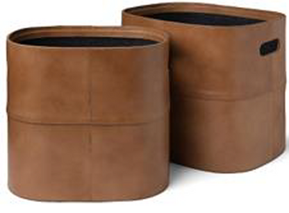 CANYON LEATHER STORAGE BASKET