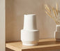 CARVED LINED CLAY VASE