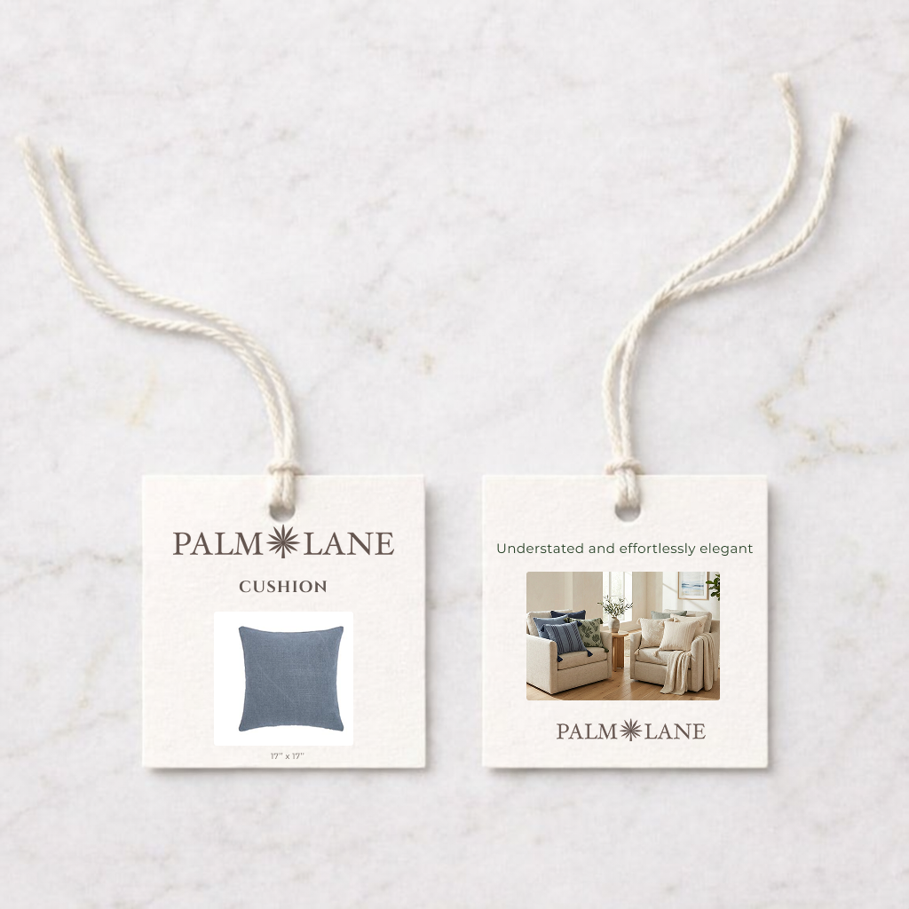 PALM LANE SOLID LINEN COTTON CUSHION