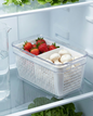 CLEAR CONTAINER WITH DRAINER