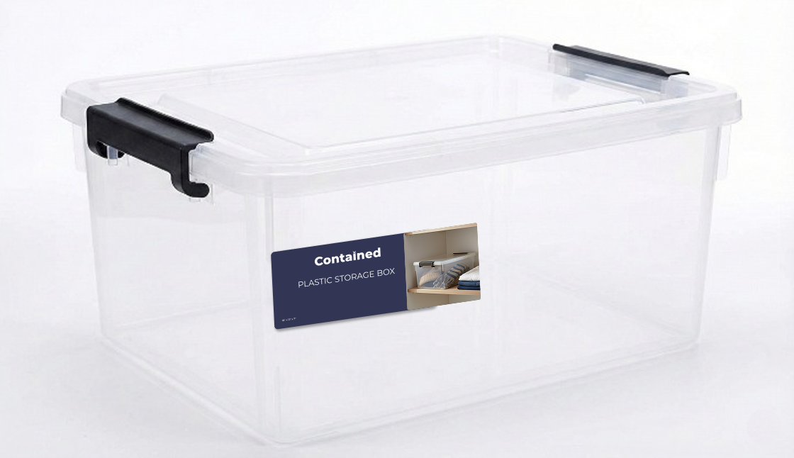2 PC CLEAR CONTAINER STORAGE - 7L