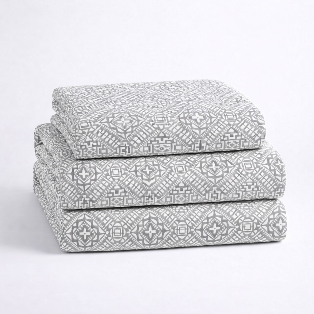Matelass Quilt Set Ð Medallion Print