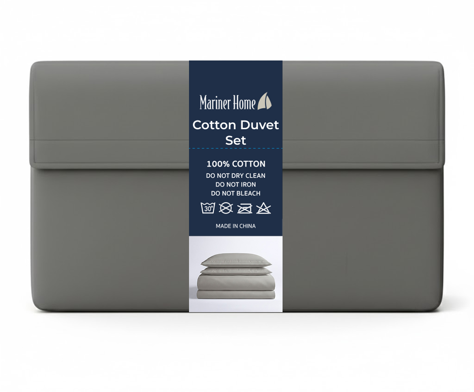 T300 Solid Cotton Duvet Set