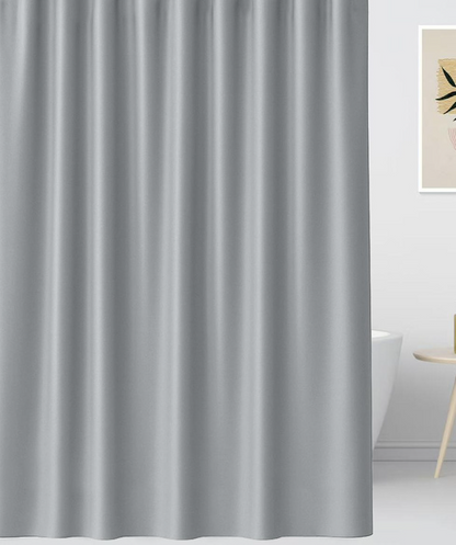 SOLID WATERPROOF EMBOSSED SHOWER CURTAIN