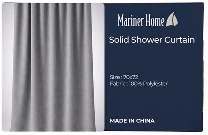 SOLID WATERPROOF EMBOSSED SHOWER CURTAIN