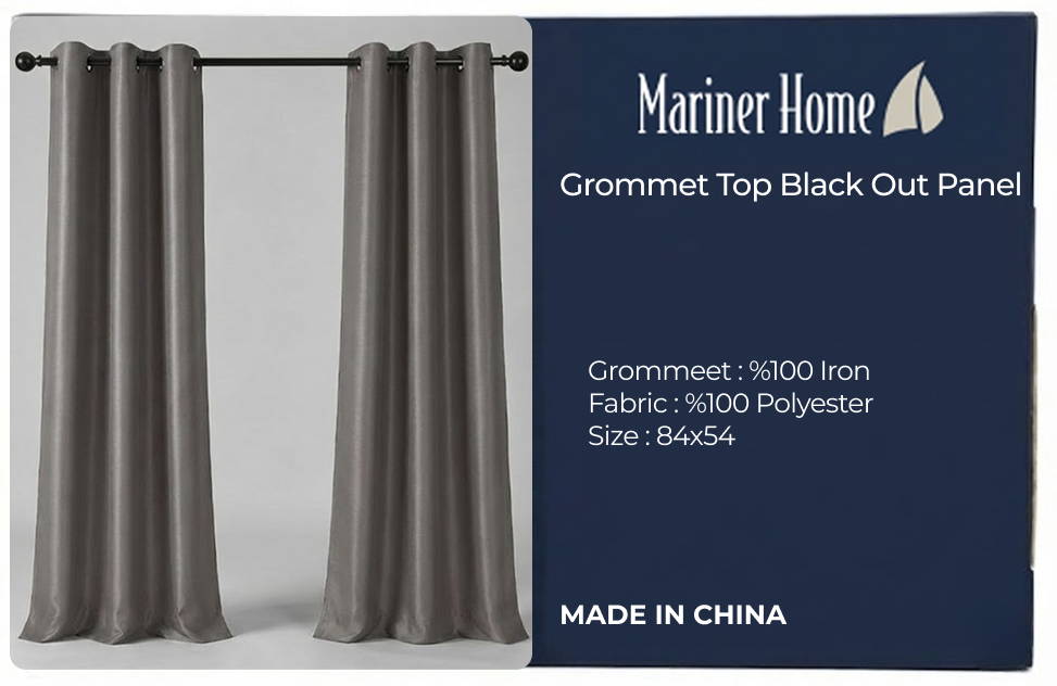 Gromet Top Black Out Panel
