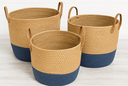 Woven Baskets (3 Piece Set)